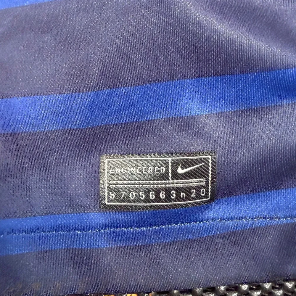 Nike France Home Soccer Jersey 2020-21 Mens XL Blue Striped Dri-FIT Football